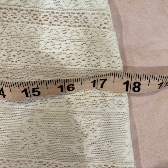 Free People boho We the Free striped lace tank top cream blush and taupe - Picture 9 of 10